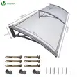 VOUNOT 200x80cm Transparent Door Canopy - UV-Resistant Polycarbonate - 2