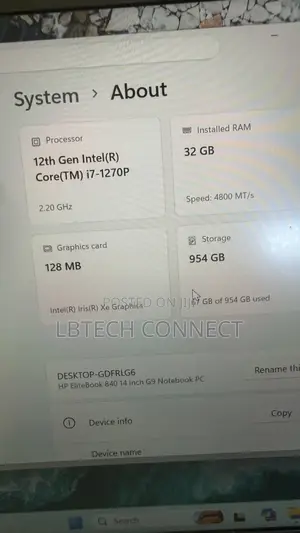 HP EliteBook 840 G9 Laptop - i7, 32GB RAM, 1TB SSD