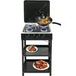 4-Burner Gas Stove with Stand and Cover - 3