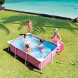 Intex 2.2m Rectangular Metal Frame Swimming Pool - 2