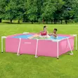 Intex 2.2m Rectangular Metal Frame Swimming Pool - 3