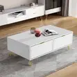 Laminated Center Table - White - 2