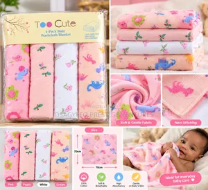 4-Piece Baby Washcloth Set