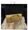Evening Clutch Bag - Metallic Gold - 2