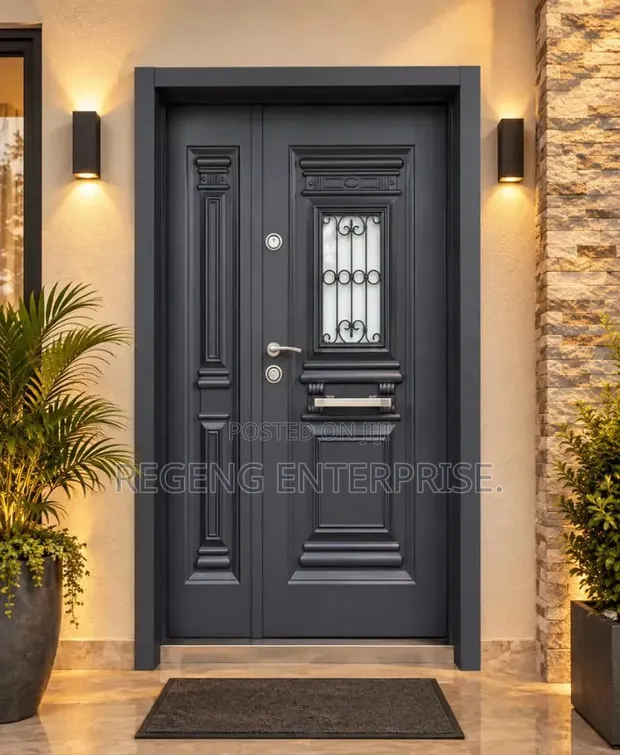 Exclusive Security Door with Glass - 1