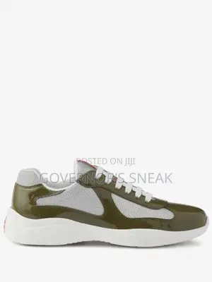 Prada America's Cup Green Sneakers