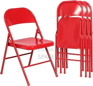 Metal Foldable Chair - Blue