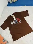 Men's Beige Cotton T-Shirt 2XL - 1
