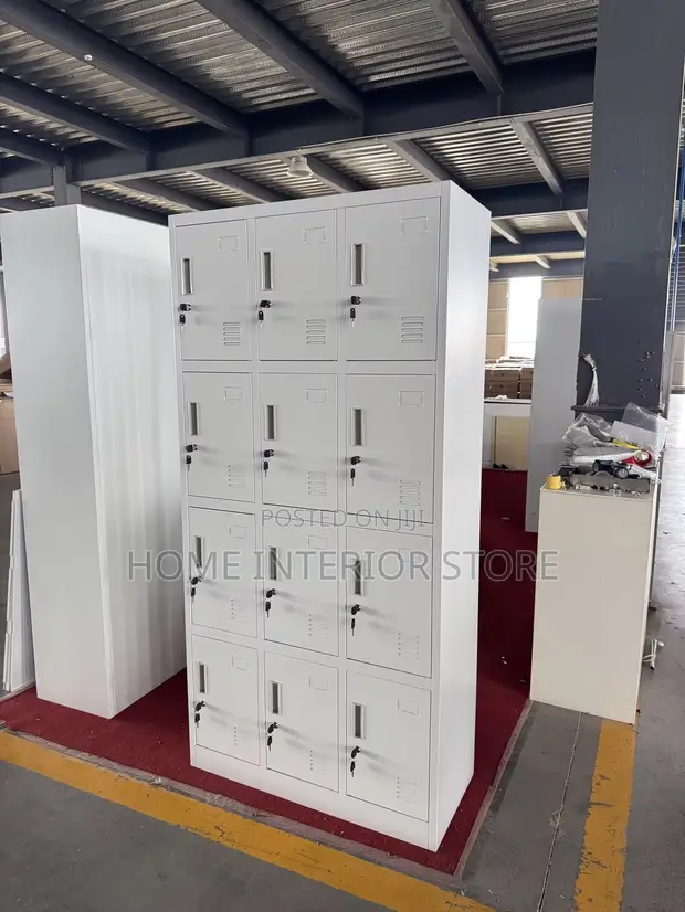 12-Door Metal Locker - 1