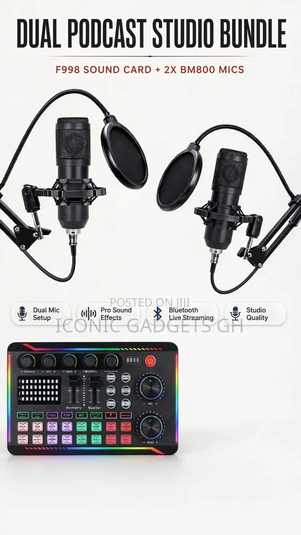Dual Livestream Podcast Studio Bundle - 1