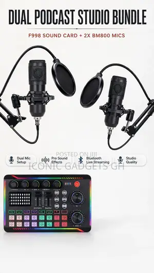 Dual Livestream Podcast Studio Bundle