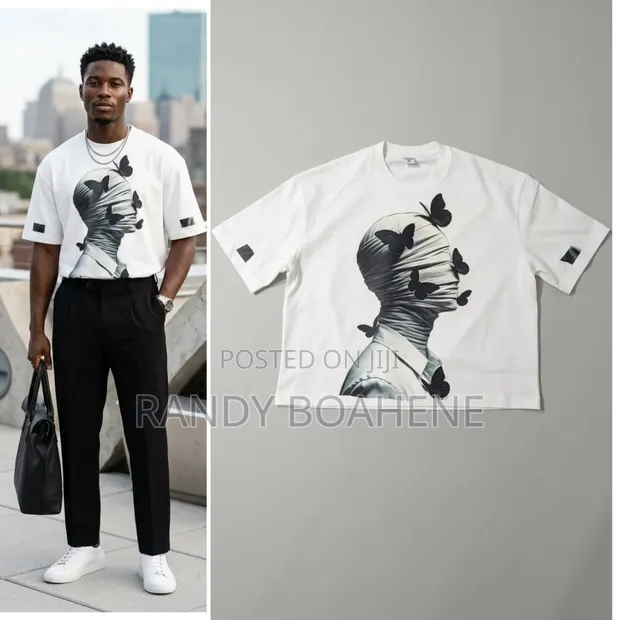Echoed Vision Oversized Crop Tee - 1