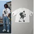 Echoed Vision Oversized Crop Tee - 2