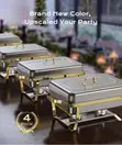 Gold and Silver Chafing Dish Buffet Set - 2