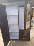 Wood-Mode Storage Wardrobe with Mirror - 1