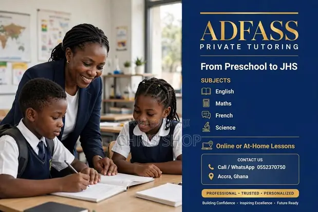 ADFASS Private Tutoring: English, Maths, French, Science, Computing - 1
