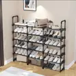 8-Tier Dustproof Shoe Rack - 3