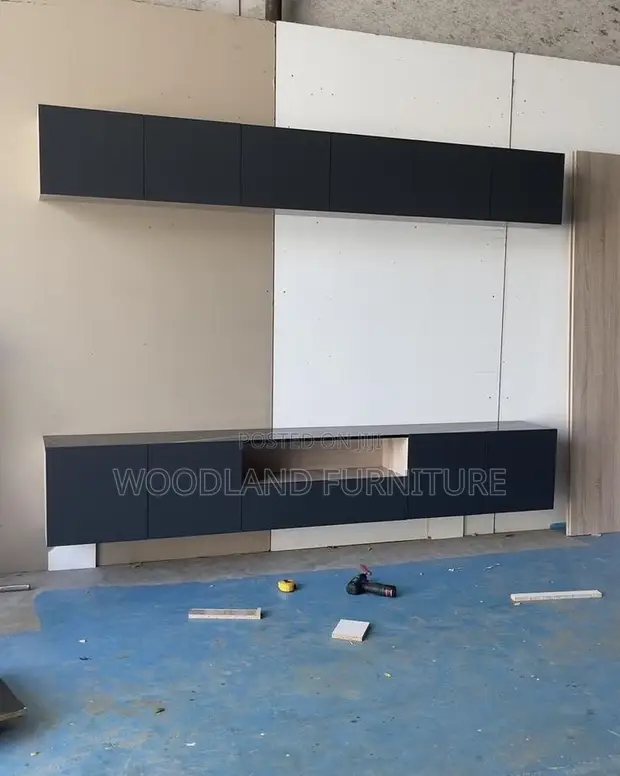 Modern Wall-Mounted Floating TV Media Console with Storage - 1