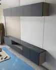 Modern Wall-Mounted Floating TV Media Console with Storage - 3