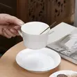 6pcs Ceramic Tea Cup and Saucer Set with Spoons - 2