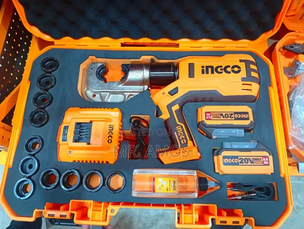 INGCO 120KN Cordless Hydraulic Crimping Tool (16-400mm²) - 1