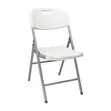 White Foldable Chair with Strong Metal Frame - New - 2