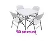 White Foldable Chair with Strong Metal Frame - New - 4