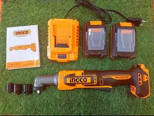 INGCO 20V 80Nm Cordless Angle Impact Wrench (3/8") - CAIWLI208