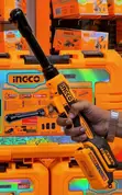 INGCO 20V Cordless Ratchet Wrench 65Nm with Free Sockets - 3