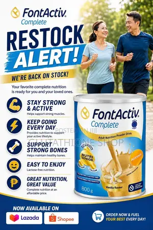 FontActiv Complete High-Energy High-Protein Powdered Milk