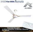 ANSO Ceiling Fan with Remote Control - 2