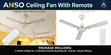 ANSO Ceiling Fan with Remote Control - 3