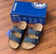 Arizona Birkenstock Slippers - Blue - 1