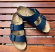 Arizona Birkenstock Slippers - Blue - 2