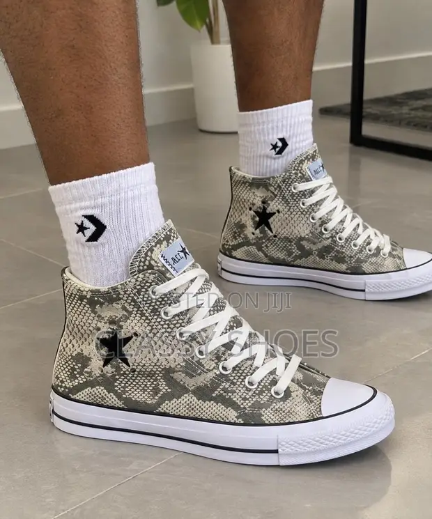 Converse All Star Snake Skin Sneakers - 1