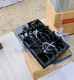 Original Black 60cm Kenwood 2 Gas Countertop Hob