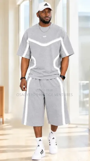 Men's Premium 2-Piece Oversized T-Shirt and Shorts Set