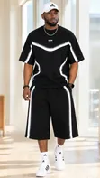 Men's Premium 2-Piece Oversized T-Shirt and Shorts Set - 2