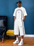 Men's Premium 2-Piece Oversized T-Shirt and Shorts Set - 4