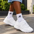 Authentic New Balance 327 White Sneakers - 1