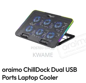Oraimo Dual USB Laptop Cooler with Adjustable Phone Stand