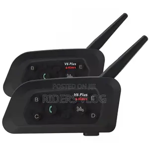 V6 Plus Motorcycle Bluetooth Intercom Headset