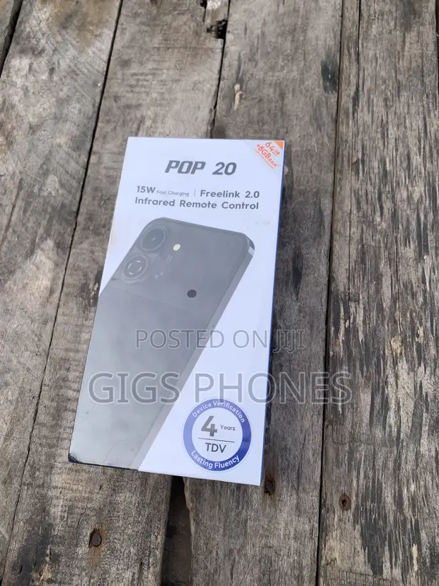New Tecno Pop 20 128GB Black - 1