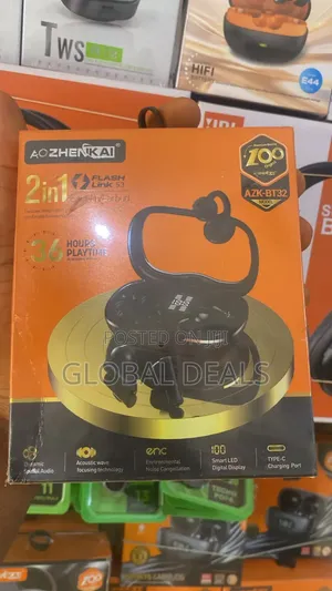 ZHENKAI AZK-BT32 2-in-1 Earclip/Earbud Wireless Bluetooth Headphones