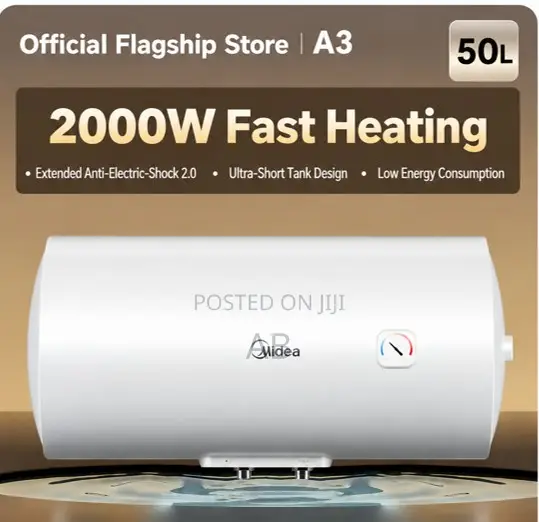 Midea Flagship 50L Compact Storage Water Heater (Model A3) - 1