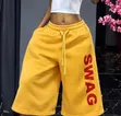 SWAG Baggy Jorts - Mustard Yellow Streetwear Shorts - 2