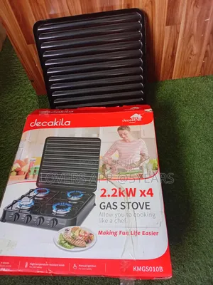 Premium Glass-Top 2.2kW Gas Stove - 4 Burners
