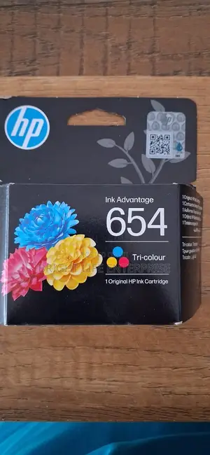 HP 654 Tri-Color Original Ink Advantage Cartridge