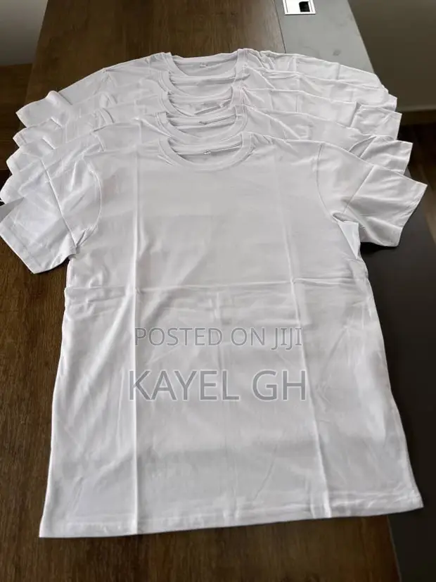 Plain Round Neck T-Shirts - 1