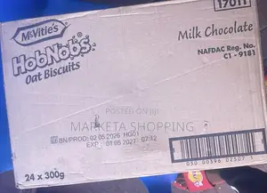 McVitie's Hobnobs Milk Chocolate Biscuits 300g (24 Packs)